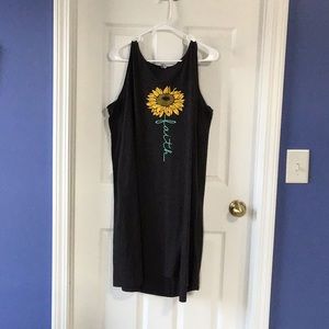 ❄️ 3/$15 Instant Message tank dress, size XL